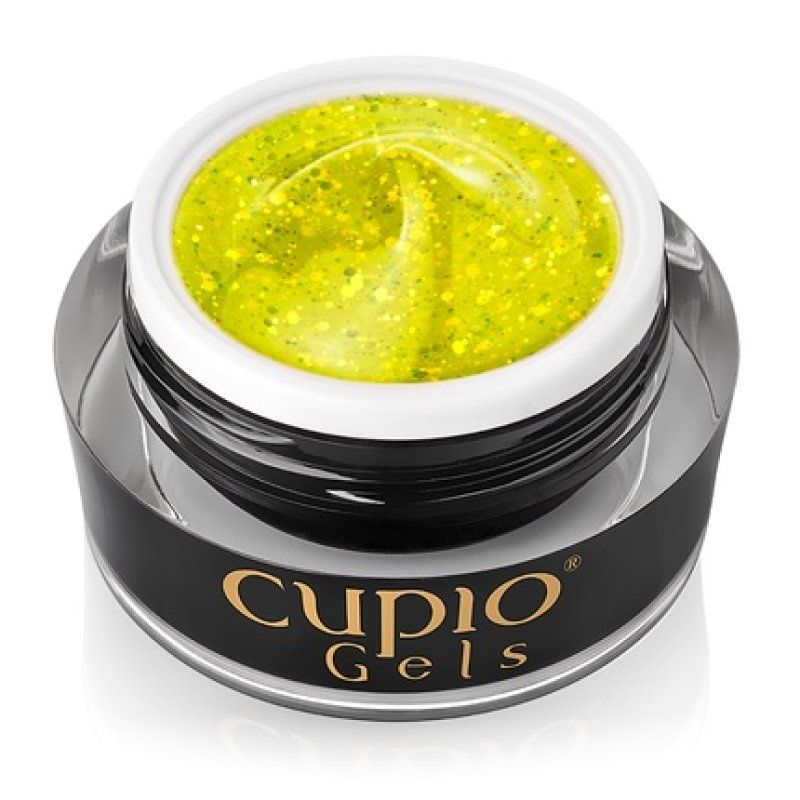 Cupio Glitter Neon Builder Gel Sweet Lime 15ml