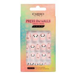 Cupio Children's False Nail Set Pink Panda