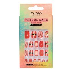 Cupio Children's False Nail Set Santa Claus And Sweets