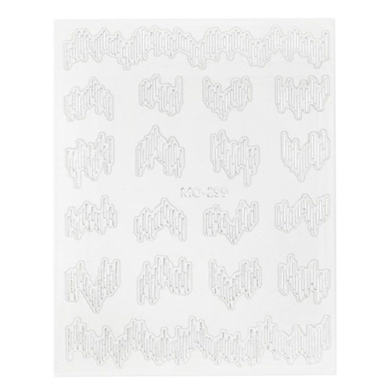 Cupio Nail Sticker M0299 Silver