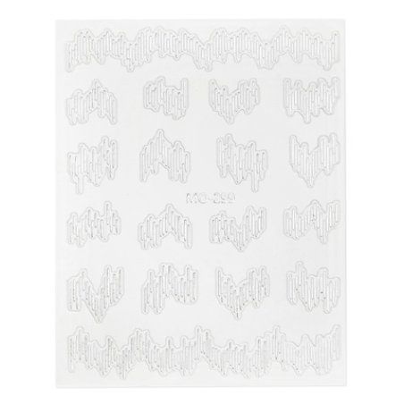 Cupio Nail Sticker M0299 Silver