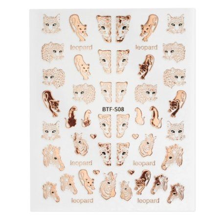 Cupio Nail Sticker Btfs08 Rose Gold