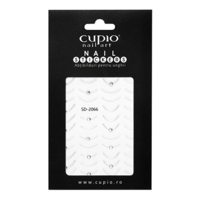 Cupio Nail Stickers Silver Crystal