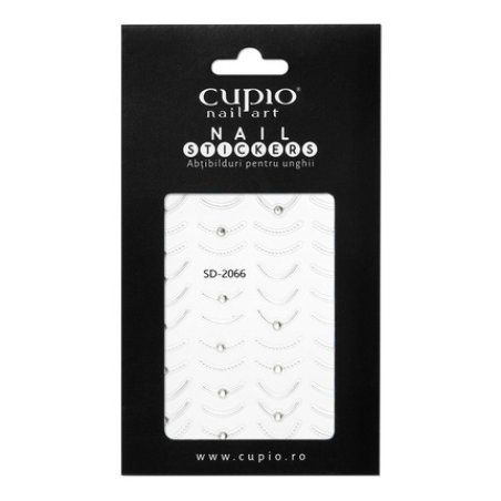 Cupio Nail Stickers Silver Crystal