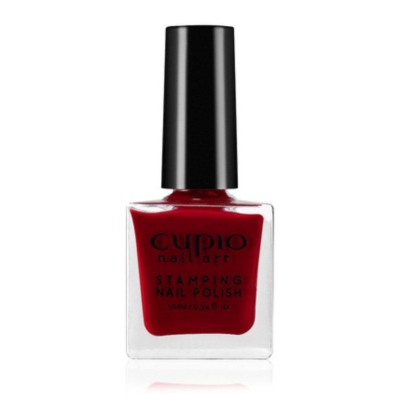 Cupio Cupio Deep Red Stamping Nail Polish 10ml
