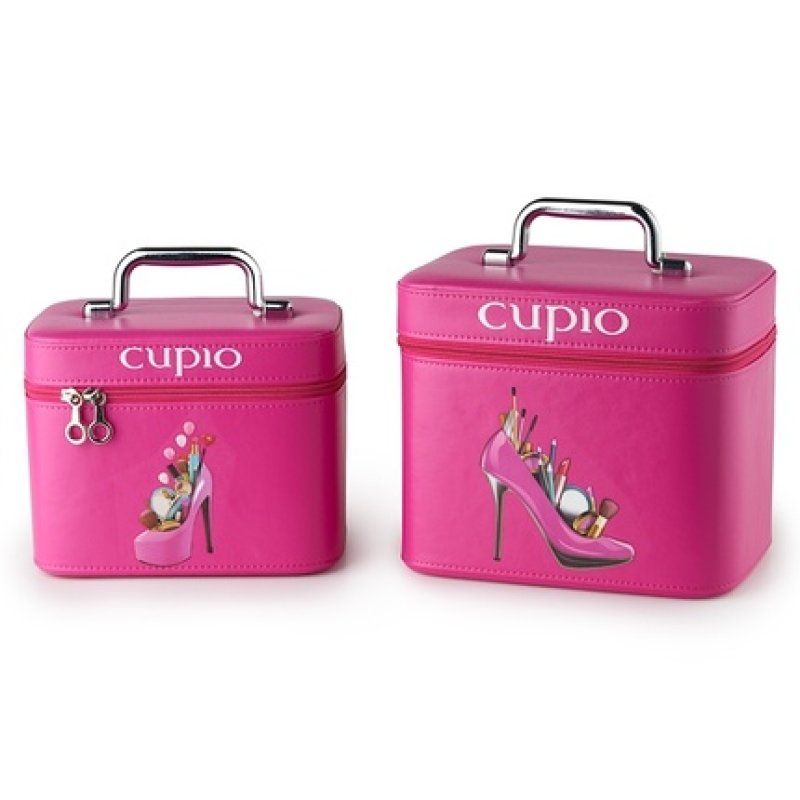 Cupio High Heels Pink Cosmetic Bags Set Of 2