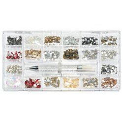 Cupio Nail Crystals Mix 1000 Pieces
