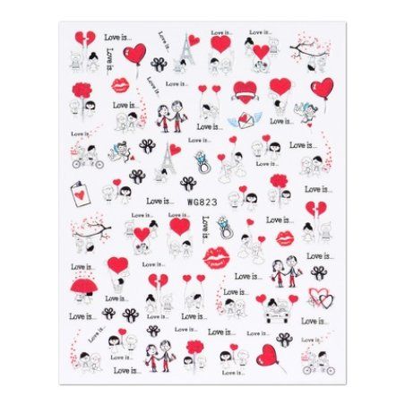 Cupio Nail Sticker Love Wg823