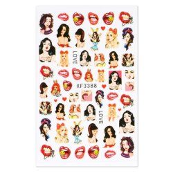 Cupio Love Xf3388 Nail Sticker