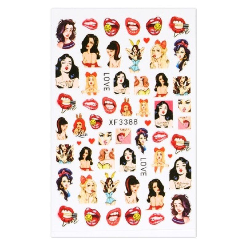 Cupio Love Xf3388 Nail Sticker