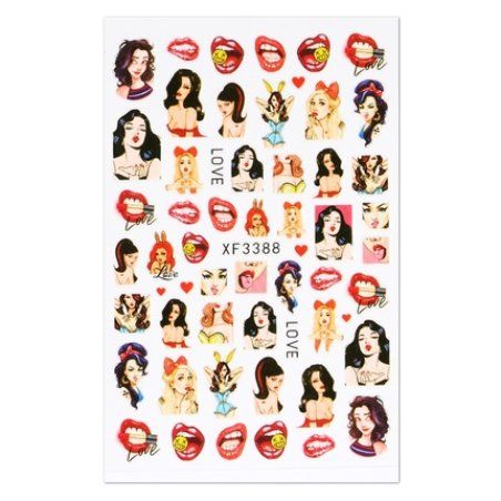 Cupio Love Xf3388 Nail Sticker