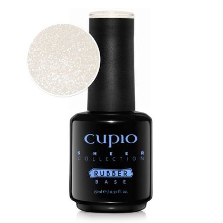 Cupio Rubber Base Sheer Collection White Lace 15ml