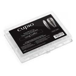 Cupio Dissolvable Full Nail Tips Set 240pcs Long Coffin
