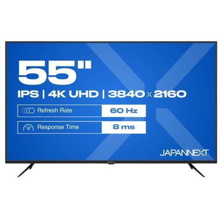 JAPANNEXT JN-IPS550UHD60F écran plat de PC 139,7 cm (55") 3840 x 2160 pixels 4K Ultra HD LCD Noir
