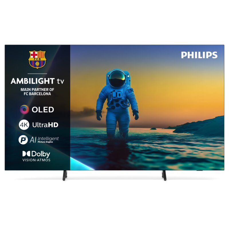 194cm/77" (3840x2160) Philips 77OLED810/12 16:9 OLED 144Hz 4x HDMI 2.1 2x USB LAN WLAN Ambilight Google TV HDR10 Dolby