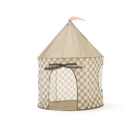 Kids Concept - Tent - Khaki med tern - 100x100x130 cm