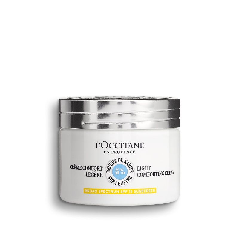 L'Occitane Shea Light Comforting Face Cream SPF15 Crème de jour Decollete, Visage, Cou 50 ml