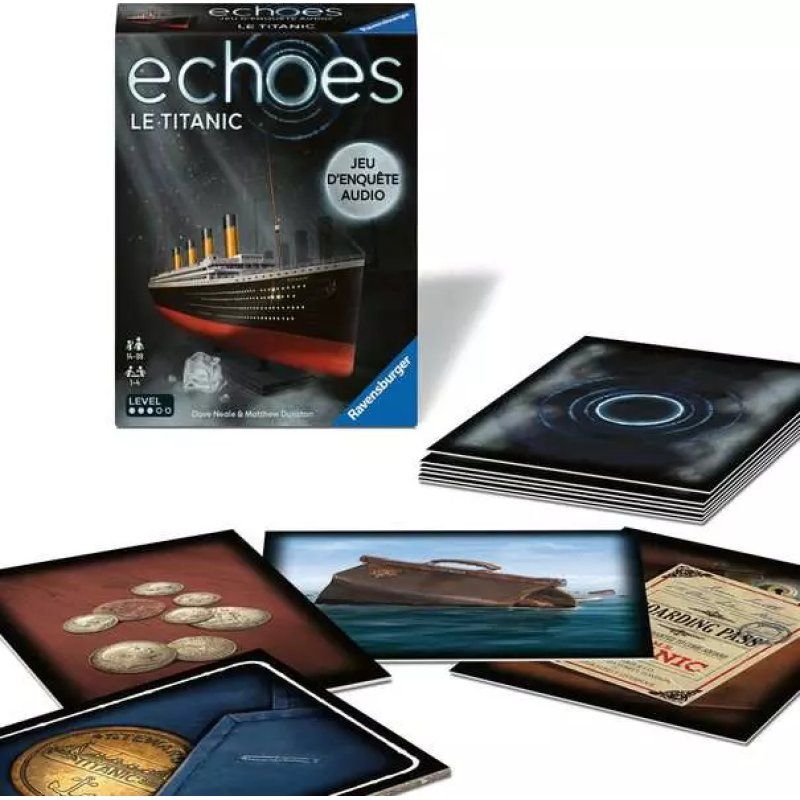 Ravensburger Echoes - Titanic Escape Game - Jeux d'enquête 40 min Jeu de cartes Famille