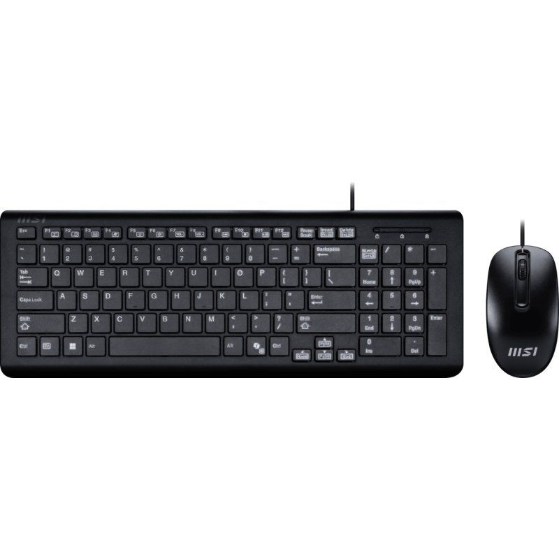 MSI USB Combo Copilot PRO_UK clavier Souris incluse maison/bureau QWERTY Anglais britannique Noir