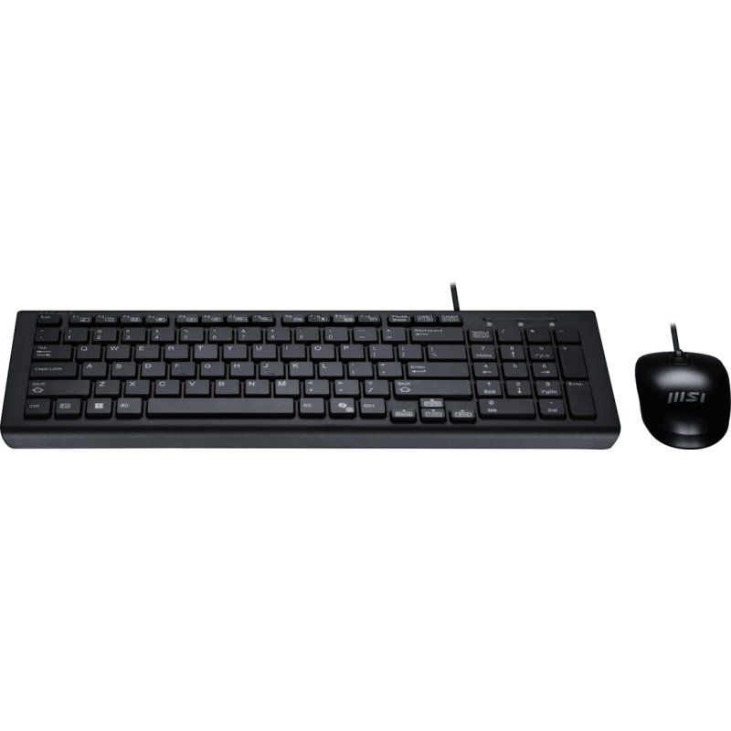 MSI USB Combo Copilot PRO_UK keyboard Mouse included Home/Office QWERTY UK English Black