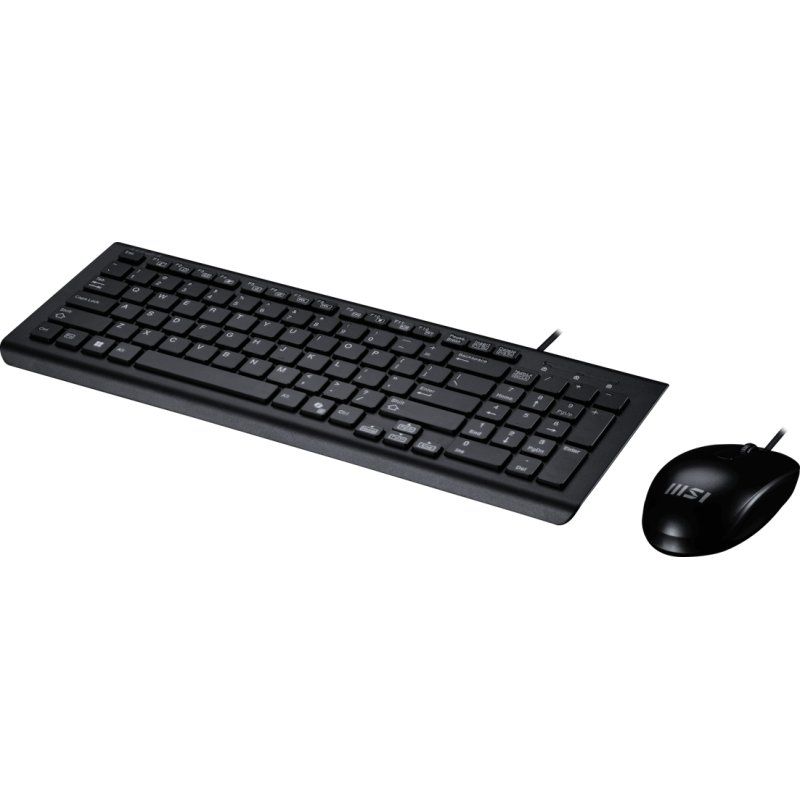 MSI USB Combo Copilot PRO_UK keyboard Mouse included Home/Office QWERTY UK English Black