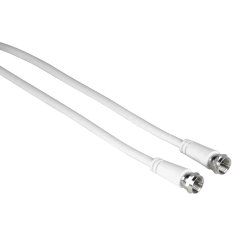 Hama 00205040 câble coaxial 10 m F Blanc