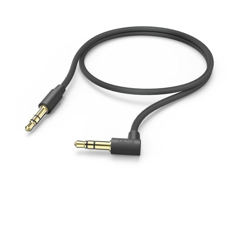 AUX CABLE 3.5MM JACK 0.5M 90 DEGREE