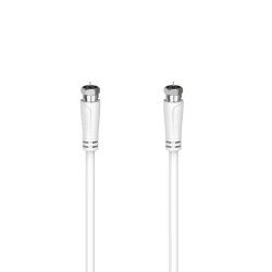 Hama 00205066 câble coaxial 10 m F Blanc