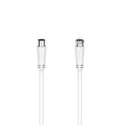 Hama 00205061 câble coaxial 1,5 m F Blanc