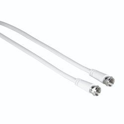 Hama 00205037 câble coaxial 1,5 m F Blanc