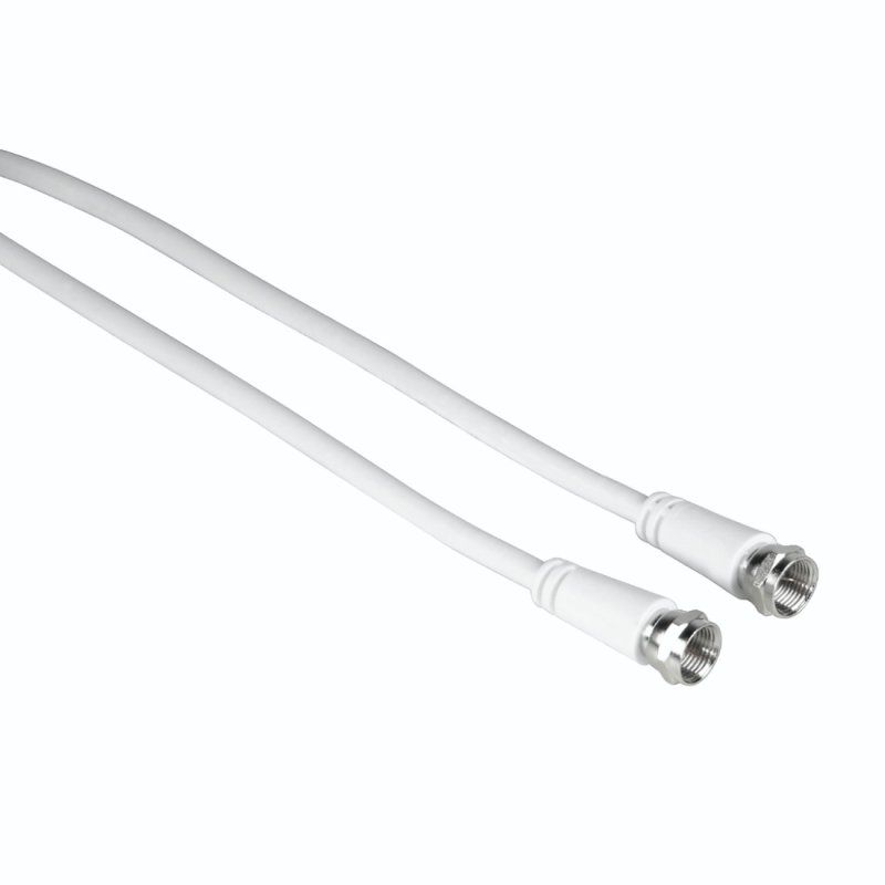SAT CABLE F-PLUG 1.5M 75DB WHITE