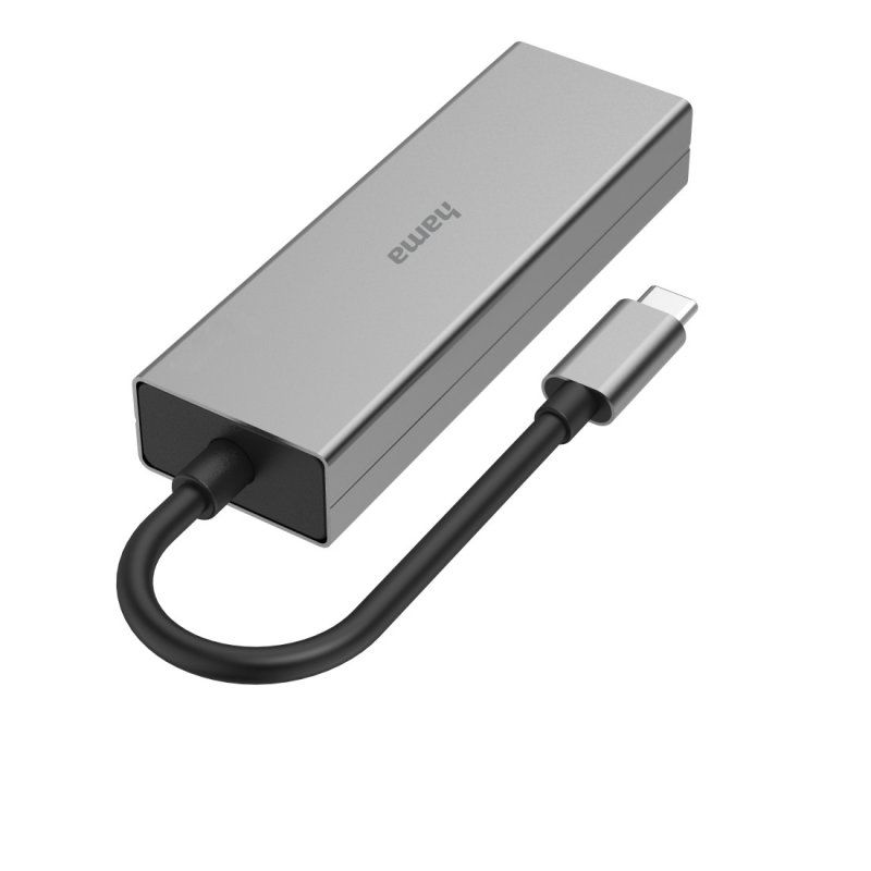 Hama 00200136 hub & concentrateur USB 3.2 Gen 1 (3.1 Gen 1) Type-A Type-C 5000 Mbit/s Gris