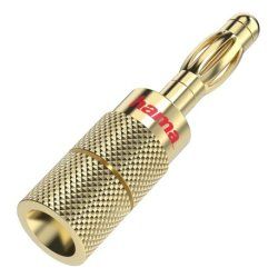Hama 00205201 cable gender changer Banana Gold