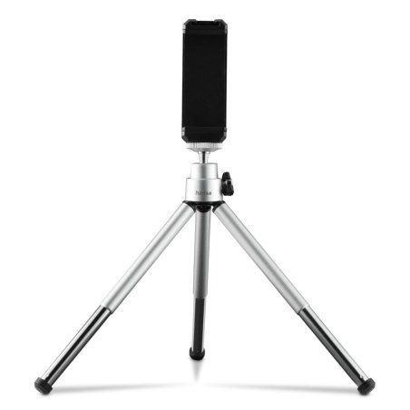 FANCY 2IN1 MINI TRIPOD 16CM SILVER