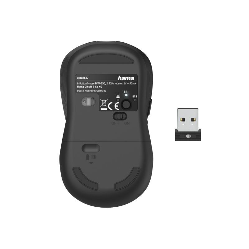 MW-650 USBA WIRELESS MOUSE BLACK