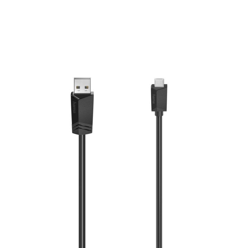 Hama 00200609 USB cable USB 2.0 3 m Micro-USB A USB A Black