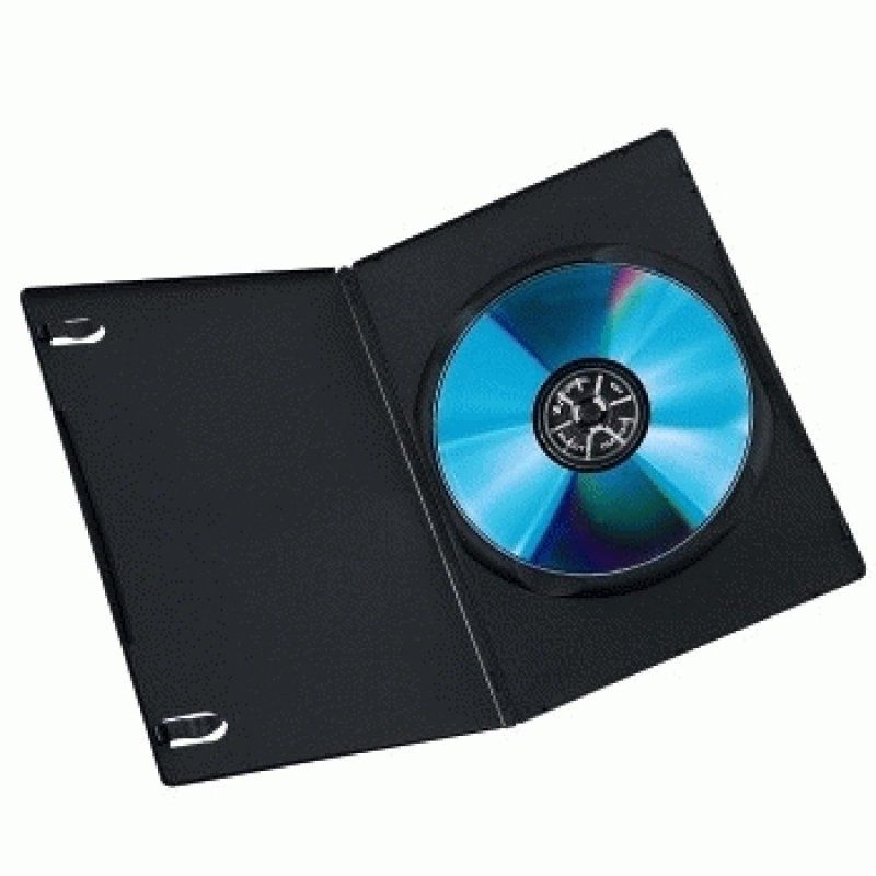SLIM DVD JEWEL CASE 25 PACK BLACK
