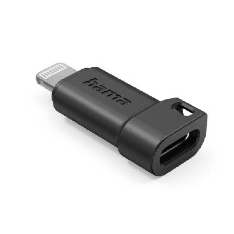 USB-C ADAPT - LIGHTNING PLUG MFI BLK