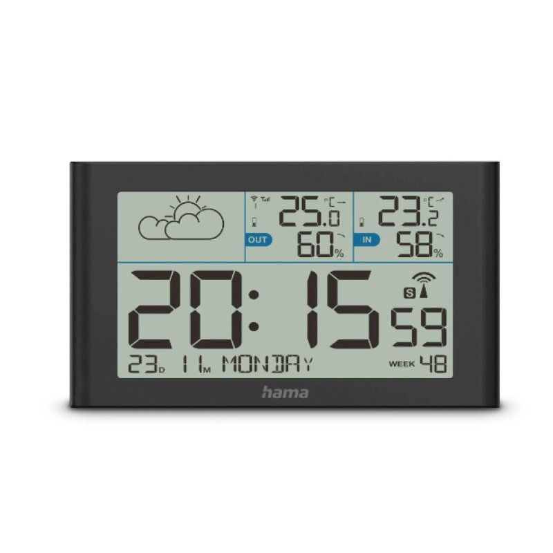Hama 00222216 digital weather station Black Battery