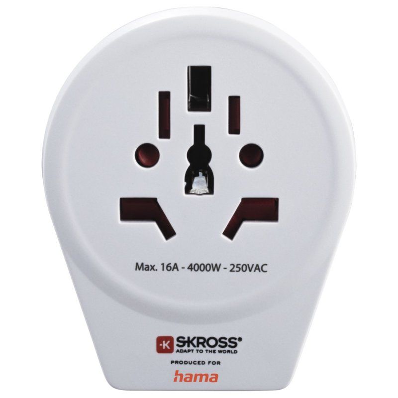 WORLD TRAVEL ADAPT 2 AND 3-PIN 1USB