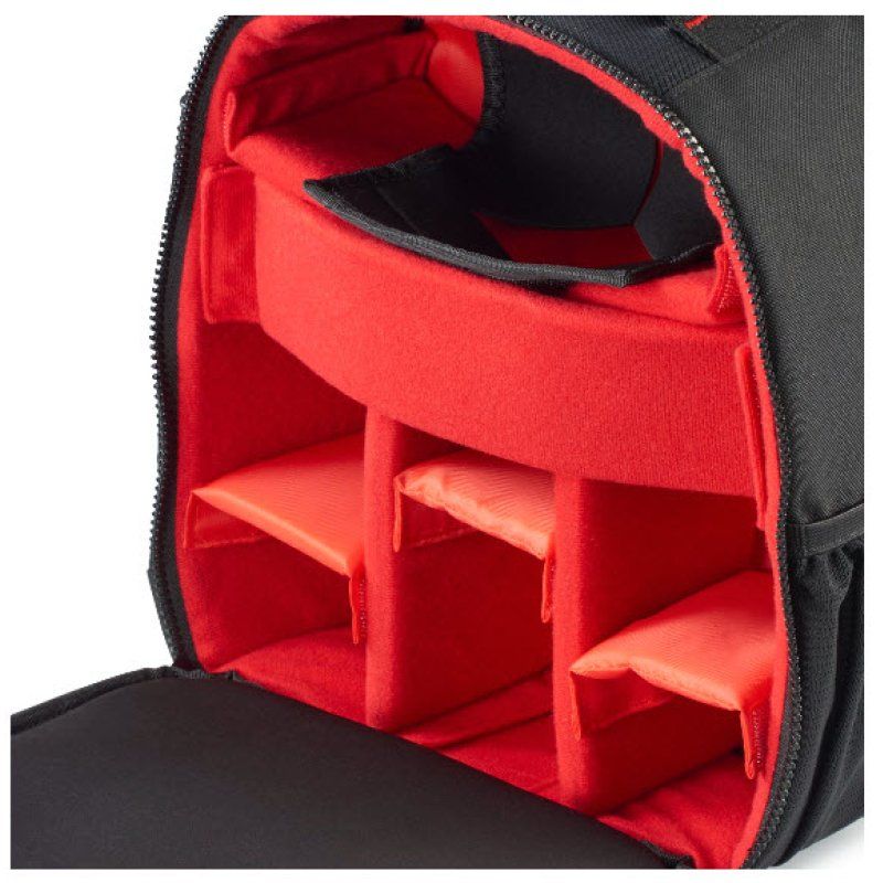 Hama Ohio Sac à dos Noir, Rouge