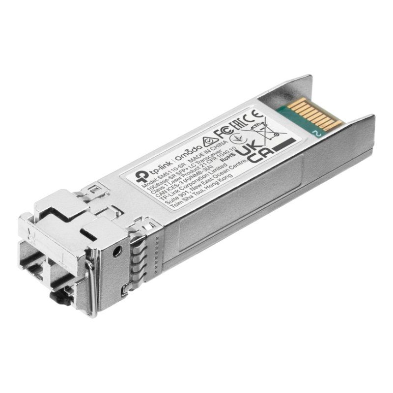 TP-Link Omada 10Gbase-SR SFP LC Transceiver SPEC: 850nm Multi-mode, LC Duplex Connector, Up to 300m Distance
