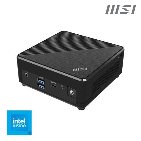 MSI Cubi N ADL N100 BB barebone PC/ poste de travail 0.66L sized PC Noir Intel SoC 3,4 GHz
