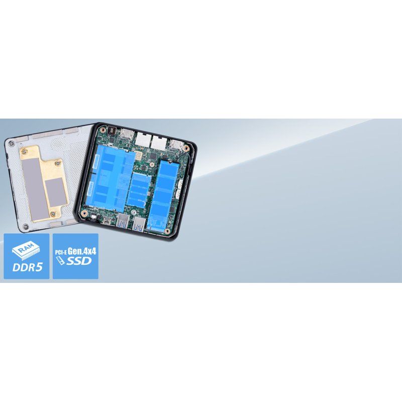 MSI Cubi NUC AI 1UMG i7 155H BB Cube Noir BGA 2049 1,4 GHz