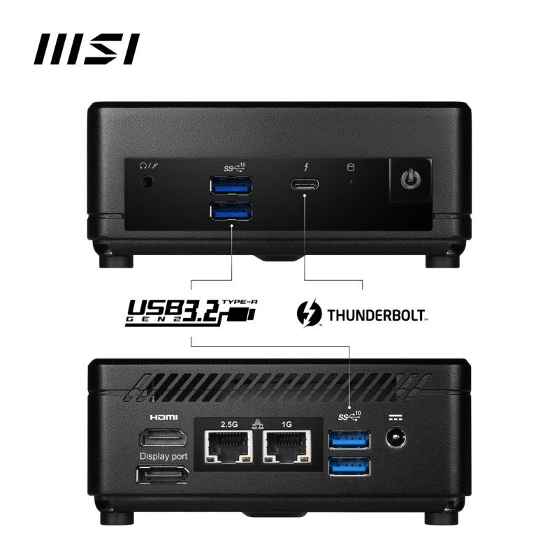 MSI Cubi 5 12M Intel Core i5 1235U Barebone, NUC, SFF, Mini Computer, HTPC, (NO RAM, NO Storage, NO OS), IRIS XE