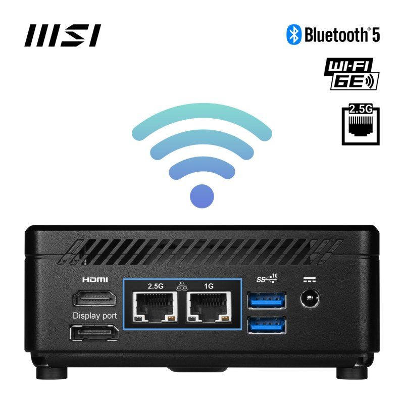 MSI Cubi 5 12M Intel Core i5 1235U Barebone, NUC, SFF, Mini Computer, HTPC, (NO RAM, NO Storage, NO OS), IRIS XE