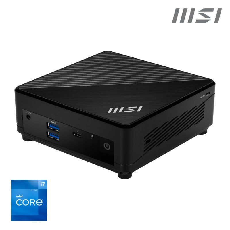 MSI Cubi 5 12M I7 1255U BB barebone PC/ poste de travail 0.66L sized PC Noir i7-1255U Intel SoC