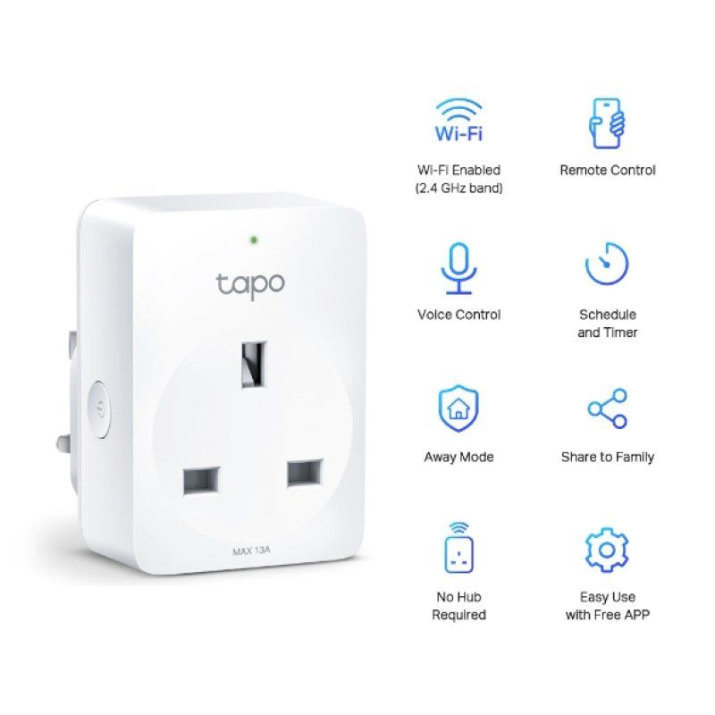 TP-Link Tapo P100 Prise intelligente 2990 W Maison Blanc