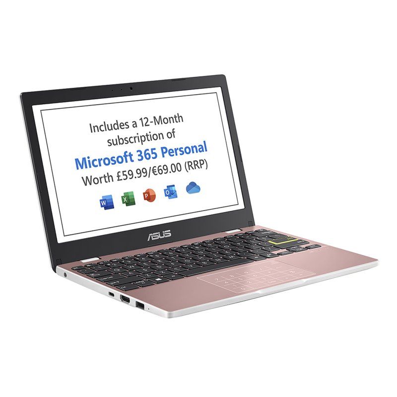 ASUS E210MA-GJ325WS Intel Celeron N N4020 Laptop 29.5 cm (11.6") HD 4 GB DDR4-SDRAM 64 GB eMMC Wi-Fi 5 (802.11ac)