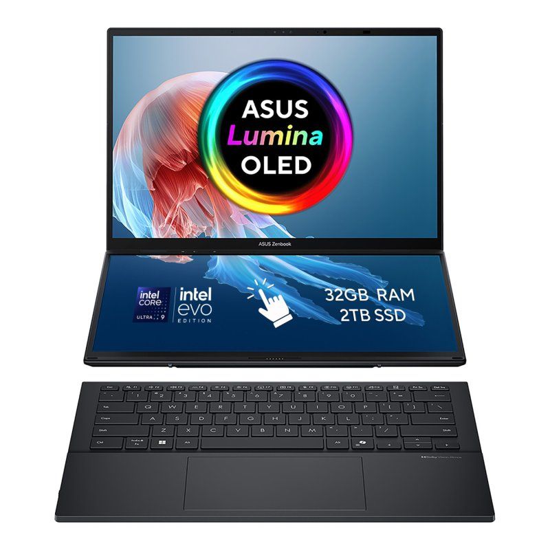 ASUS Zenbook Duo UX8406CA-PZ134W Intel Core Ultra 9 285H Hybrid (2-in-1) 35.6 cm (14") Touchscreen 3K 32 GB